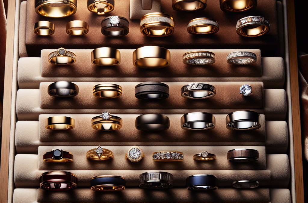 What styles are trending in men’s wedding bands?