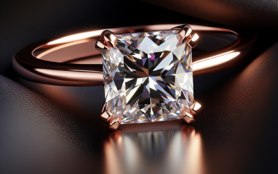 Why choose a princess cut diamond in rose gold?