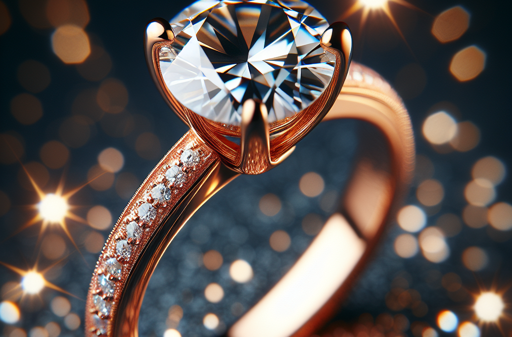 Why choose engagement rings rose gold diamonds?