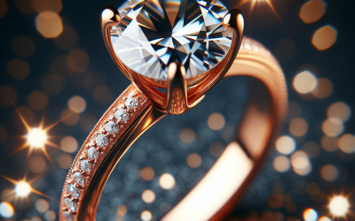 Why choose engagement rings rose gold diamonds?