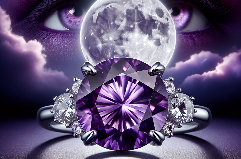 Why consider an amethyst diamond engagement ring for a nontraditional look?