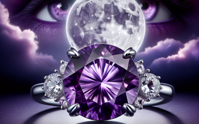 Why consider an amethyst diamond engagement ring for a nontraditional look?