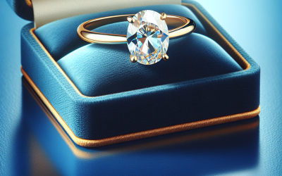 Why pick an engagement ring gold band oval diamond?