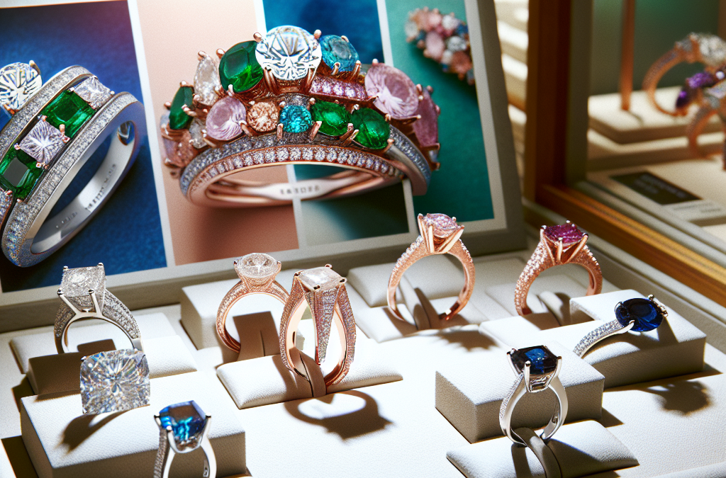 Can custom diamond rings combine diamonds with gemstones?
