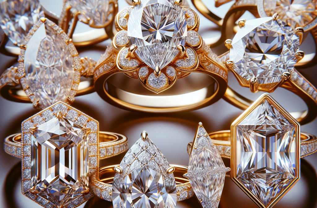Can custom diamond rings feature rare diamond cuts?