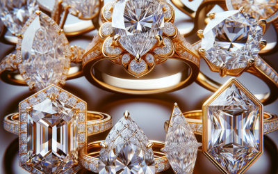Can custom diamond rings feature rare diamond cuts?