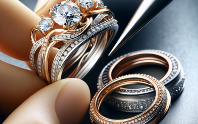 Can custom diamond rings include mixed metals?