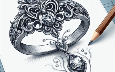 Can custom jewelry designs be sketched first?