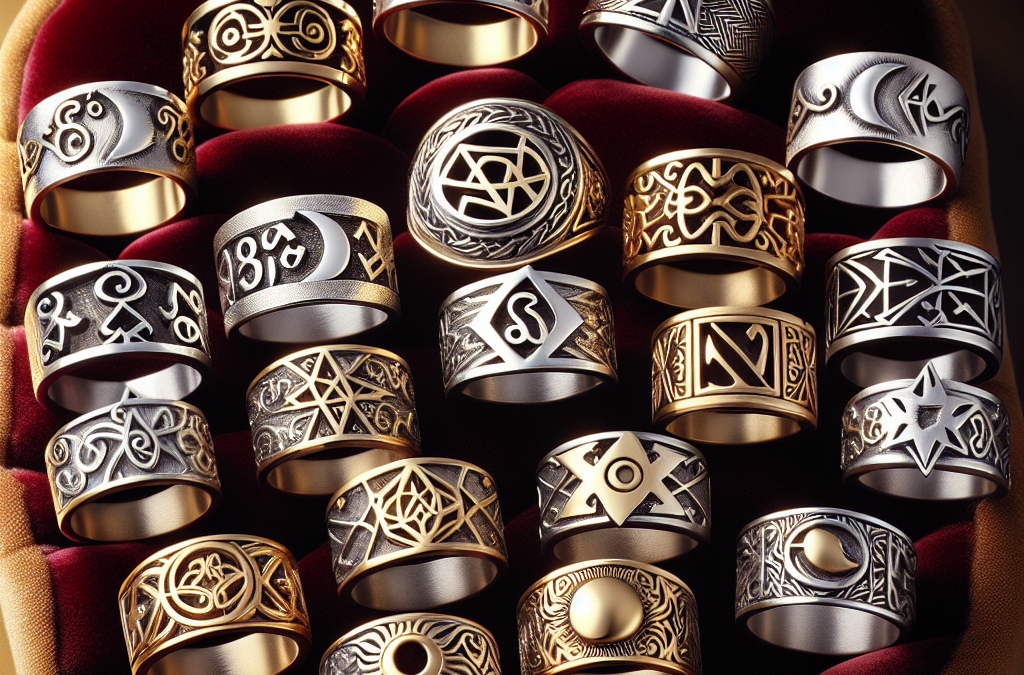 Can custom rings be designed with symbolic patterns?