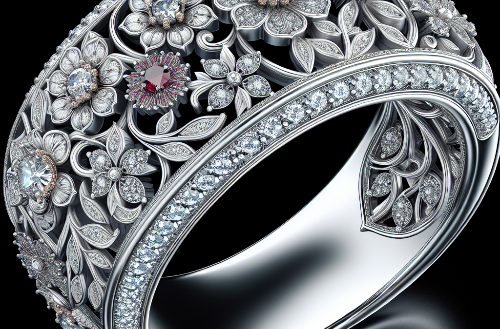 Can floral designs be included in diamond rings?