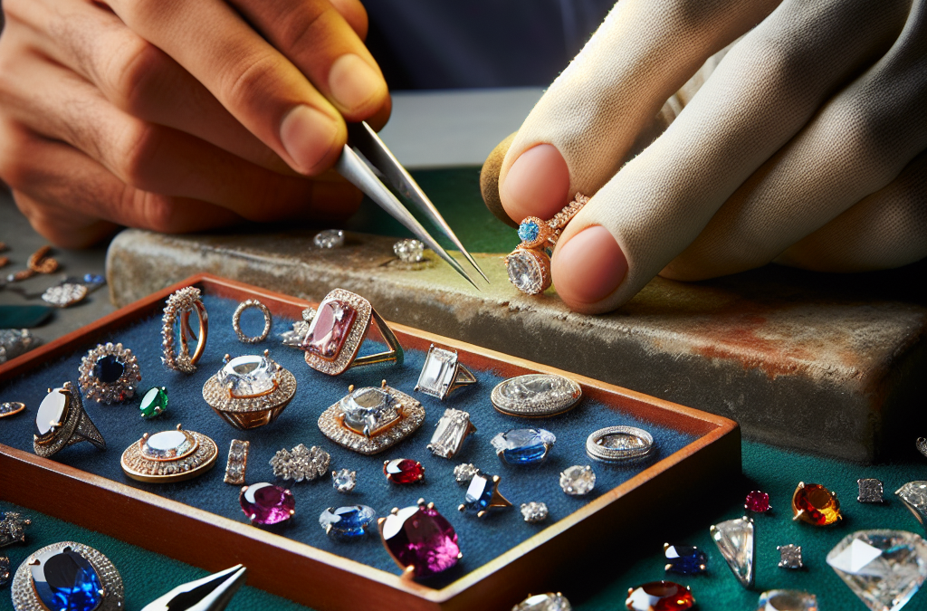 Can gemstones be added to custom jewelry?