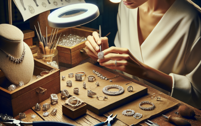How do jewelers create custom diamond ring and necklace sets?