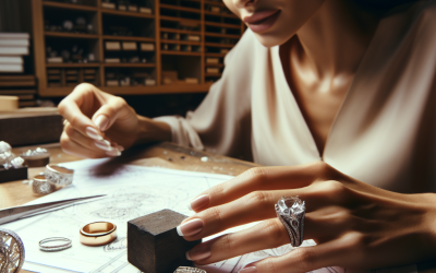 How do jewelers design diamond rings to match wedding bands?