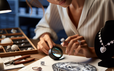 How do jewelers design matching diamond rings and necklaces?
