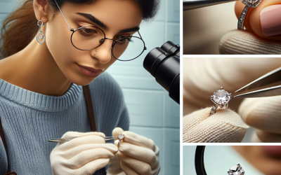 How do jewelers secure diamonds in delicate rings and pendants?