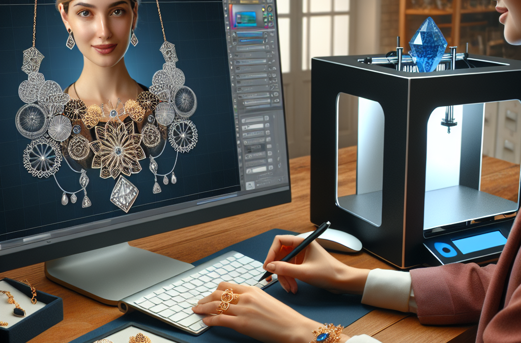 How does technology help in custom jewelry design?