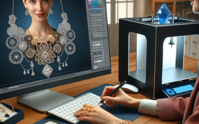 How does technology help in custom jewelry design?