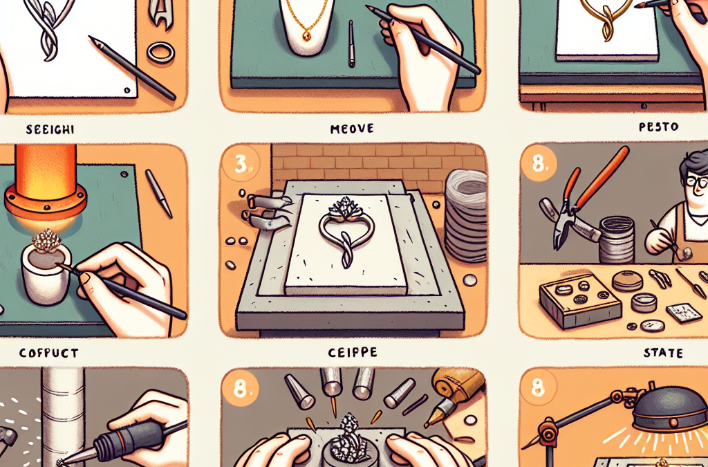 How does the process of making custom jewelry work?