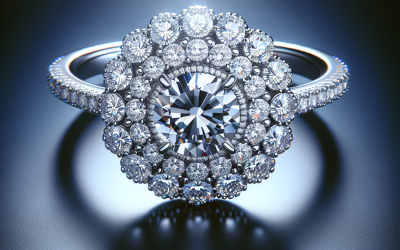 What makes custom halo diamond rings unique?