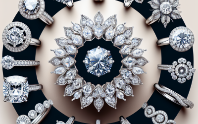 What makes diamond cluster designs unique in rings and necklaces?