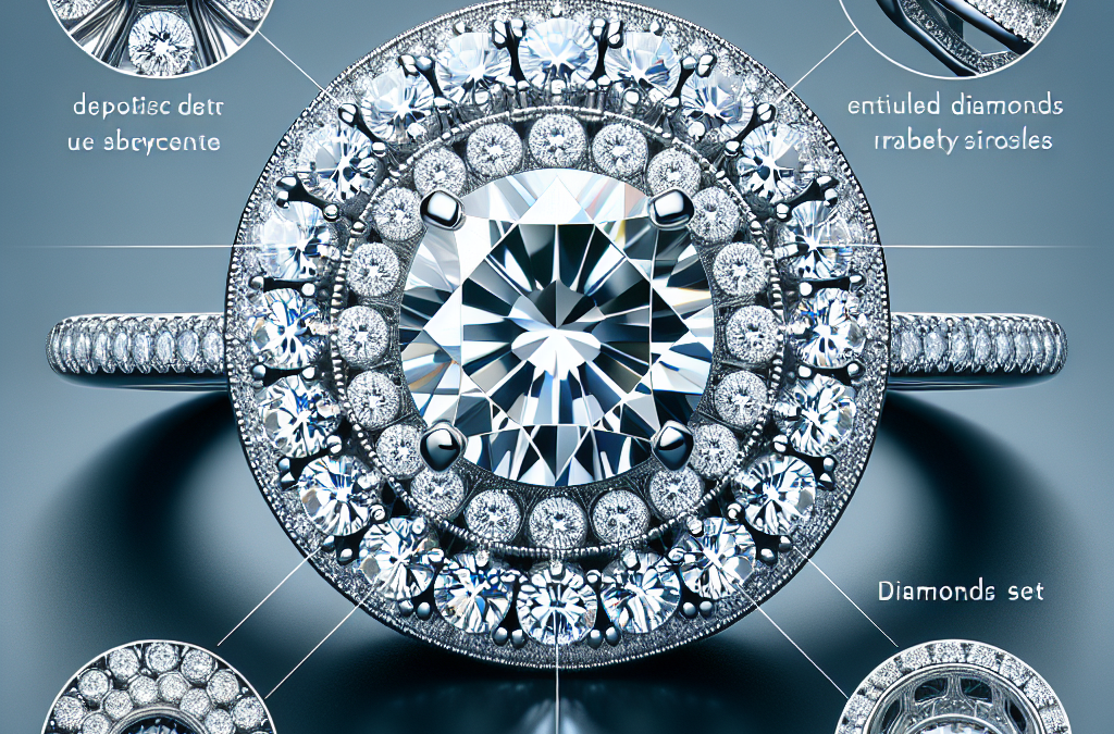 What makes halo diamond rings so sparkly?