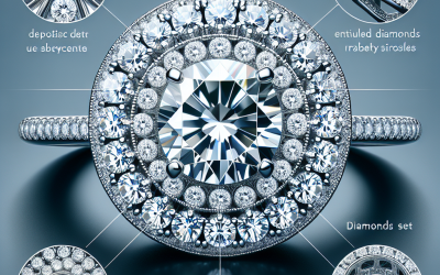 What makes halo diamond rings so sparkly?