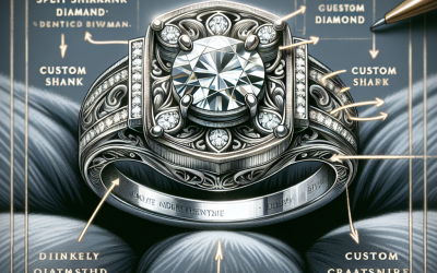 What makes split shank designs popular in custom diamond rings?