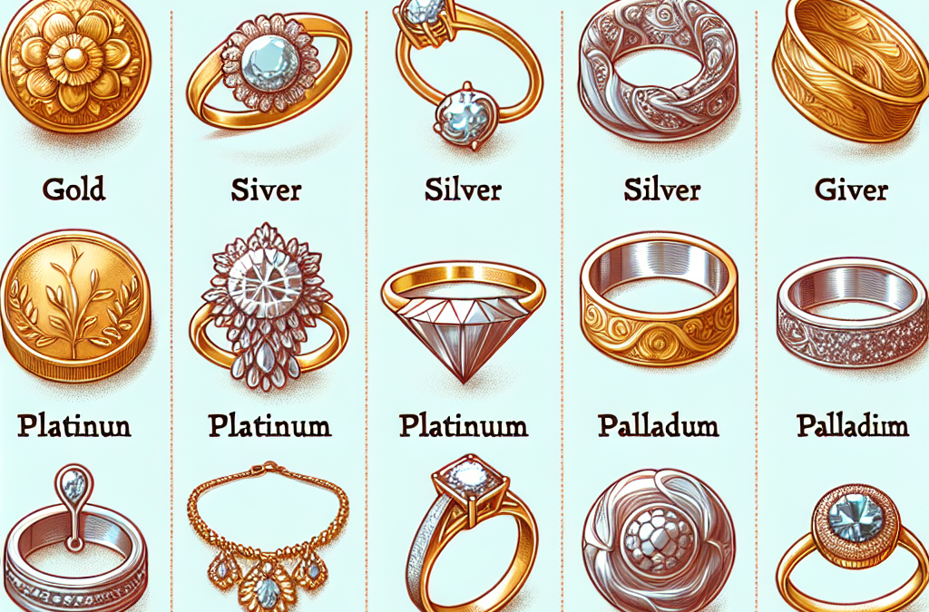What metals are used in fine jewelry?