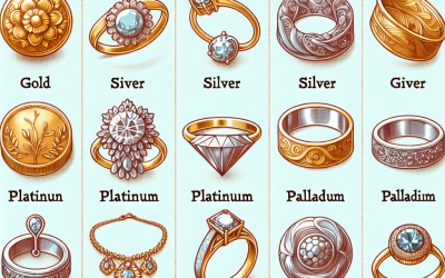 What metals are used in fine jewelry?