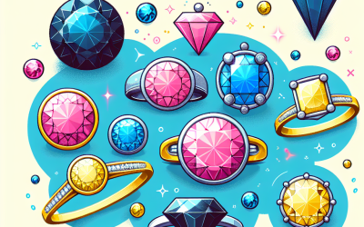 Why are colored diamonds used in both rings and pendants?