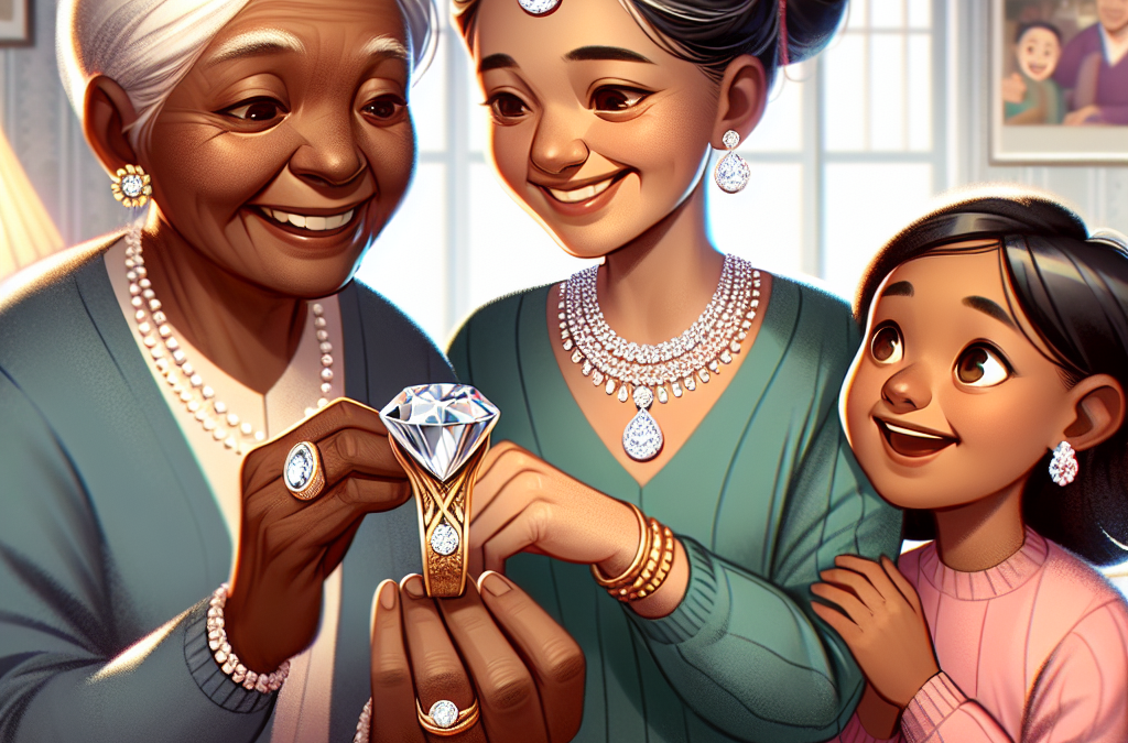 Why are diamond rings and necklaces popular heirloom pieces?