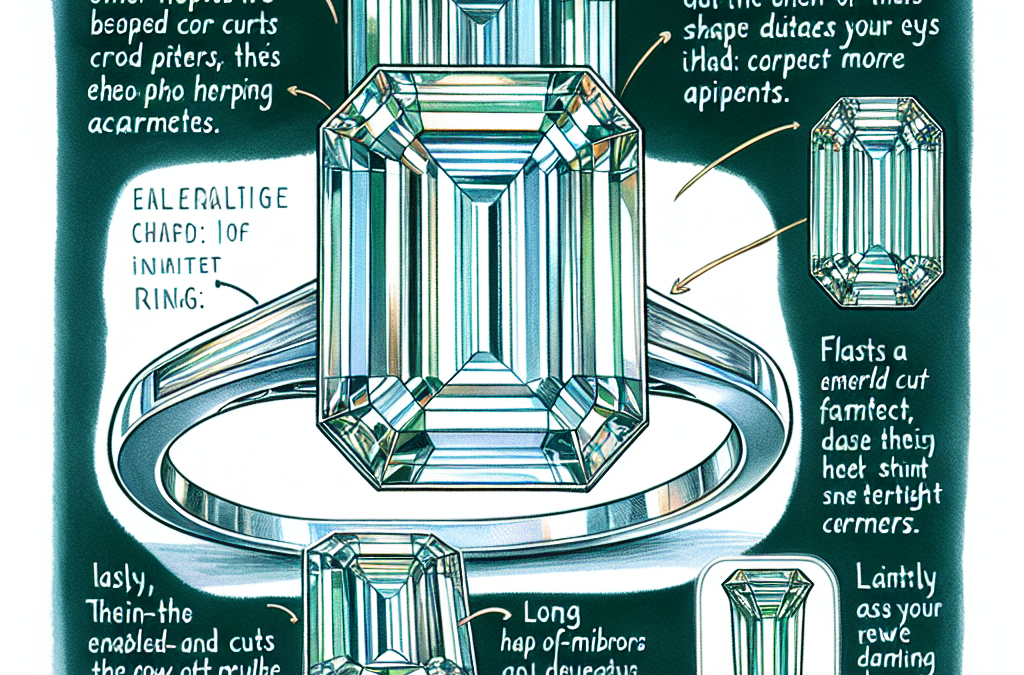 Why are emerald cut diamonds chosen for rings?