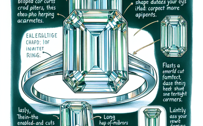 Why are emerald cut diamonds chosen for rings?