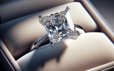 Why are princess cut diamonds admired in rings?