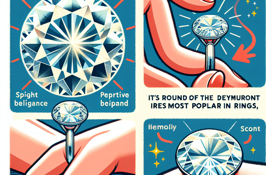Why are round cut diamonds most popular in rings?