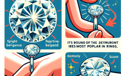 Why are round cut diamonds most popular in rings?